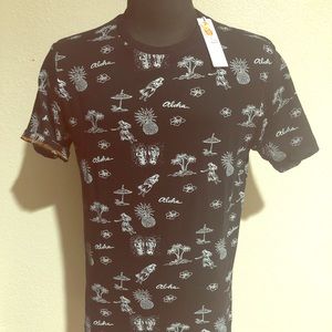 Cactus 🌵 Man Hawaiian 🌺 Patterned T-Shirt